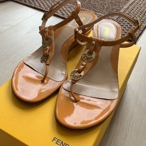 Fendi Orange Sandal
